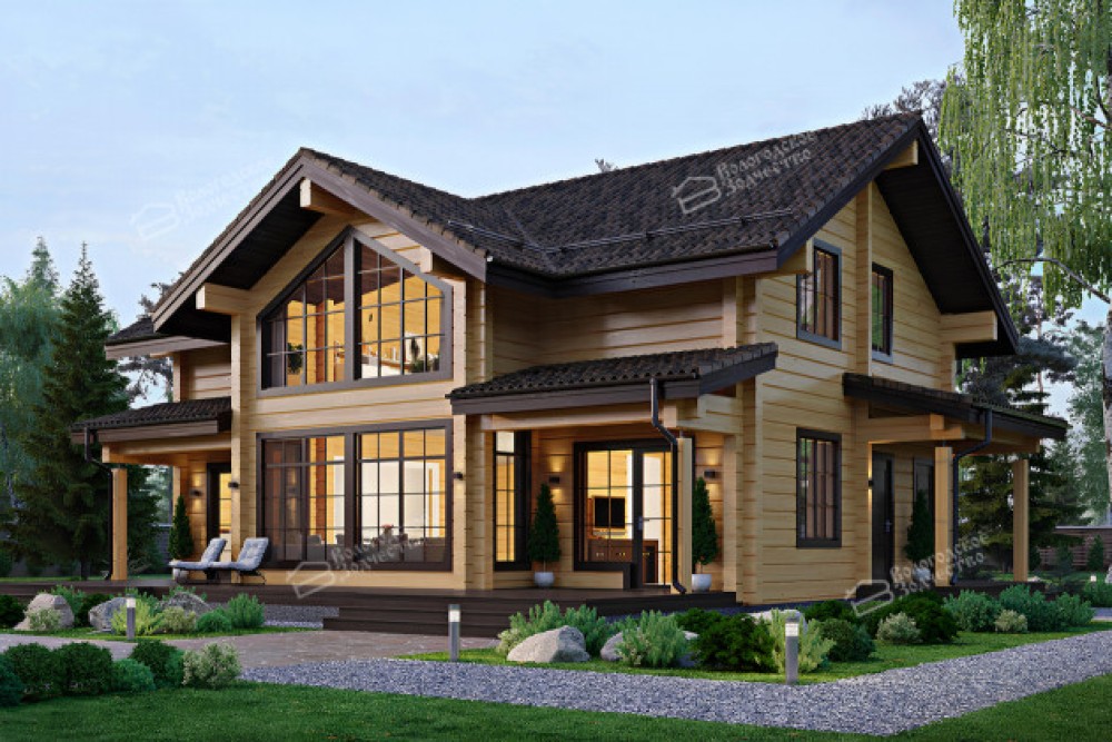 Дом из клееного бруса VZ-348